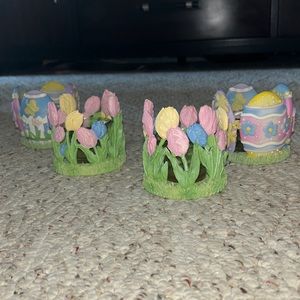 Vintage Easter Tea Light Candle Holders 🌸 🐰 🐥